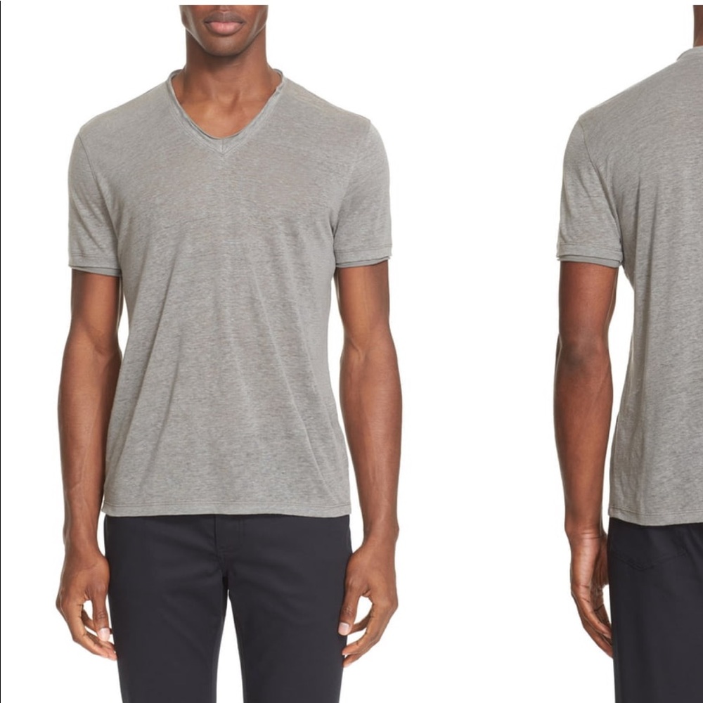 NWOT John Varvatos Vneck Linen Tee